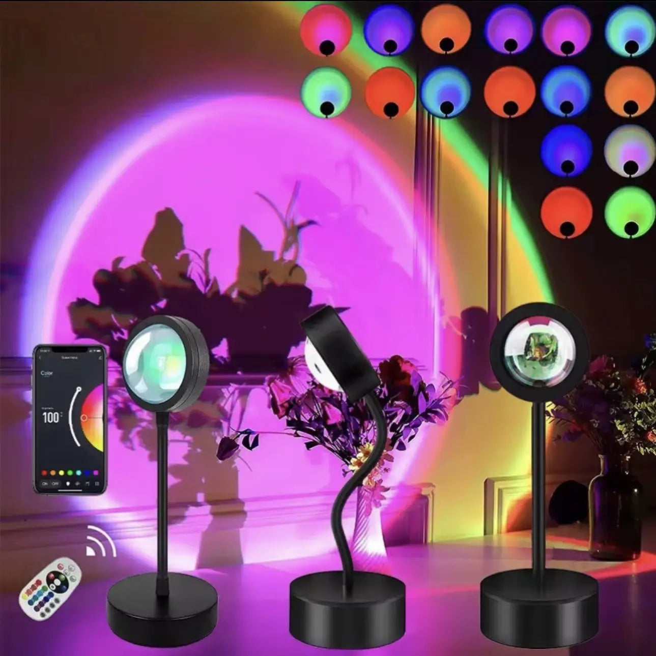 Lampe Coucher de Soleil LED – Ambiance Relaxante 🌅 Zama