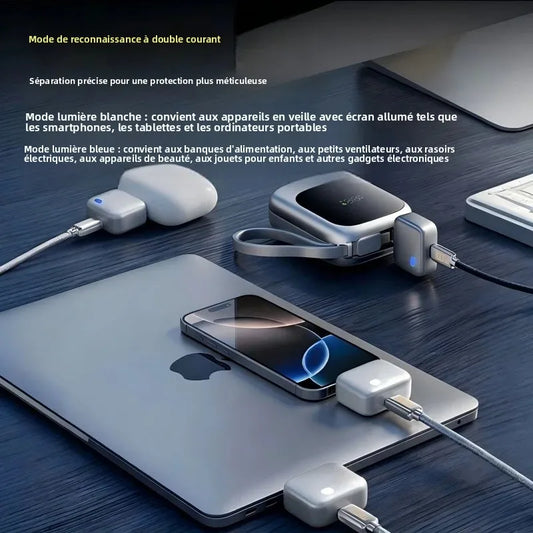 Chargeur Intelligent USB-C à Arrêt Automatique